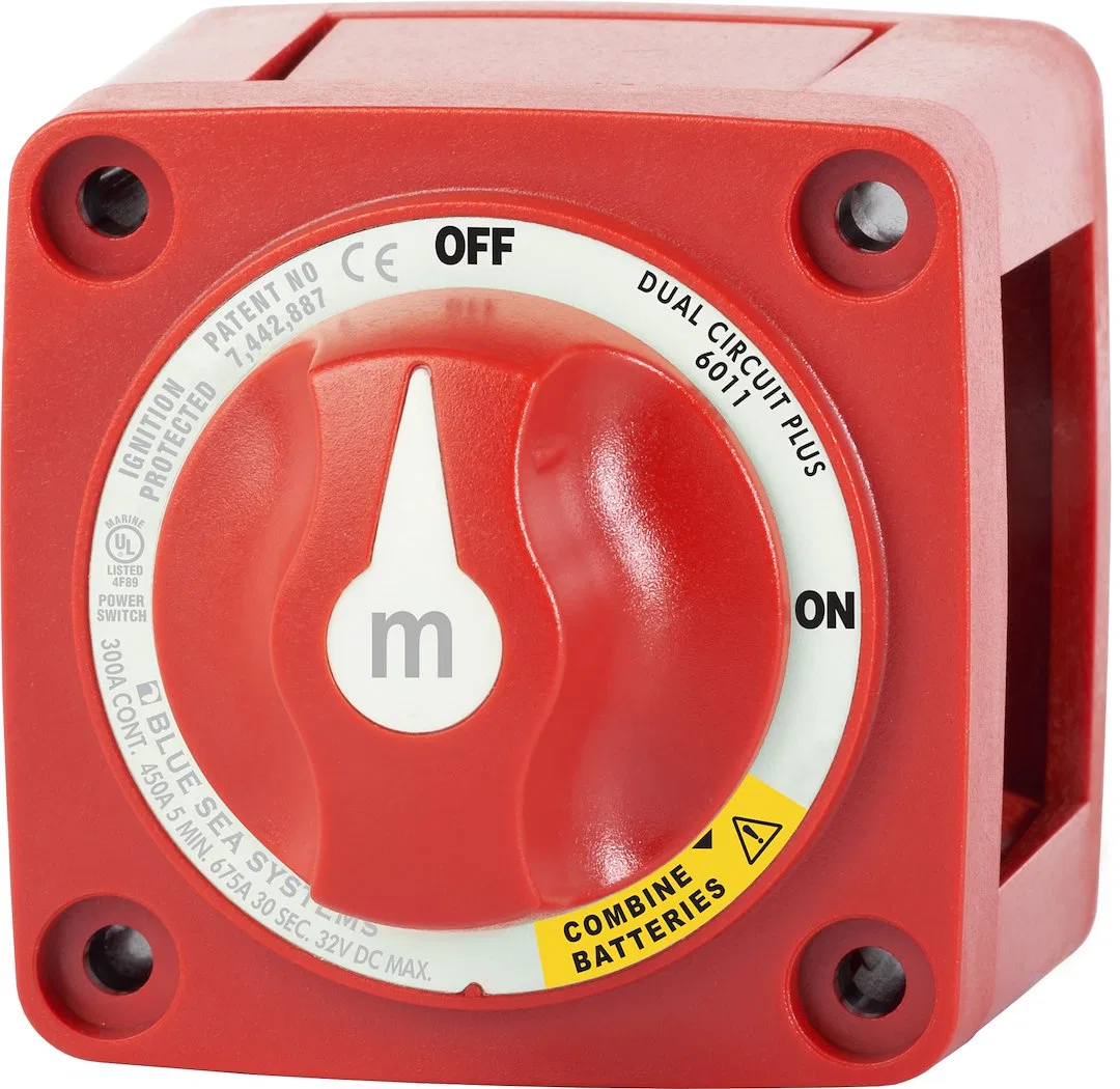 6011-BSS – BLUE SEA Battery Selector Switch, Use To Simultaneously Switch Two Isolated Battery Banks/ To Combines Bat...